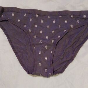 Victoria's Secret Grey Panties with White Logo